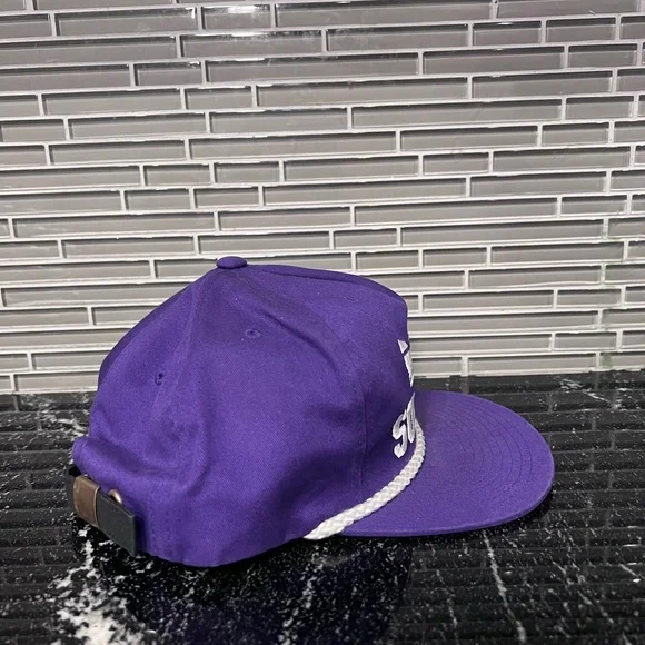 Supra Skateboarding Embroidered Crown Rope Hat Cap Purple Rare